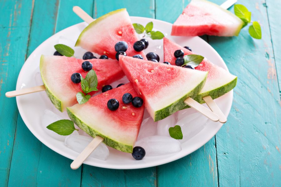 gezonde snack water meloen