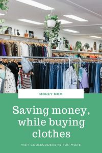 Saving money while buying clothes